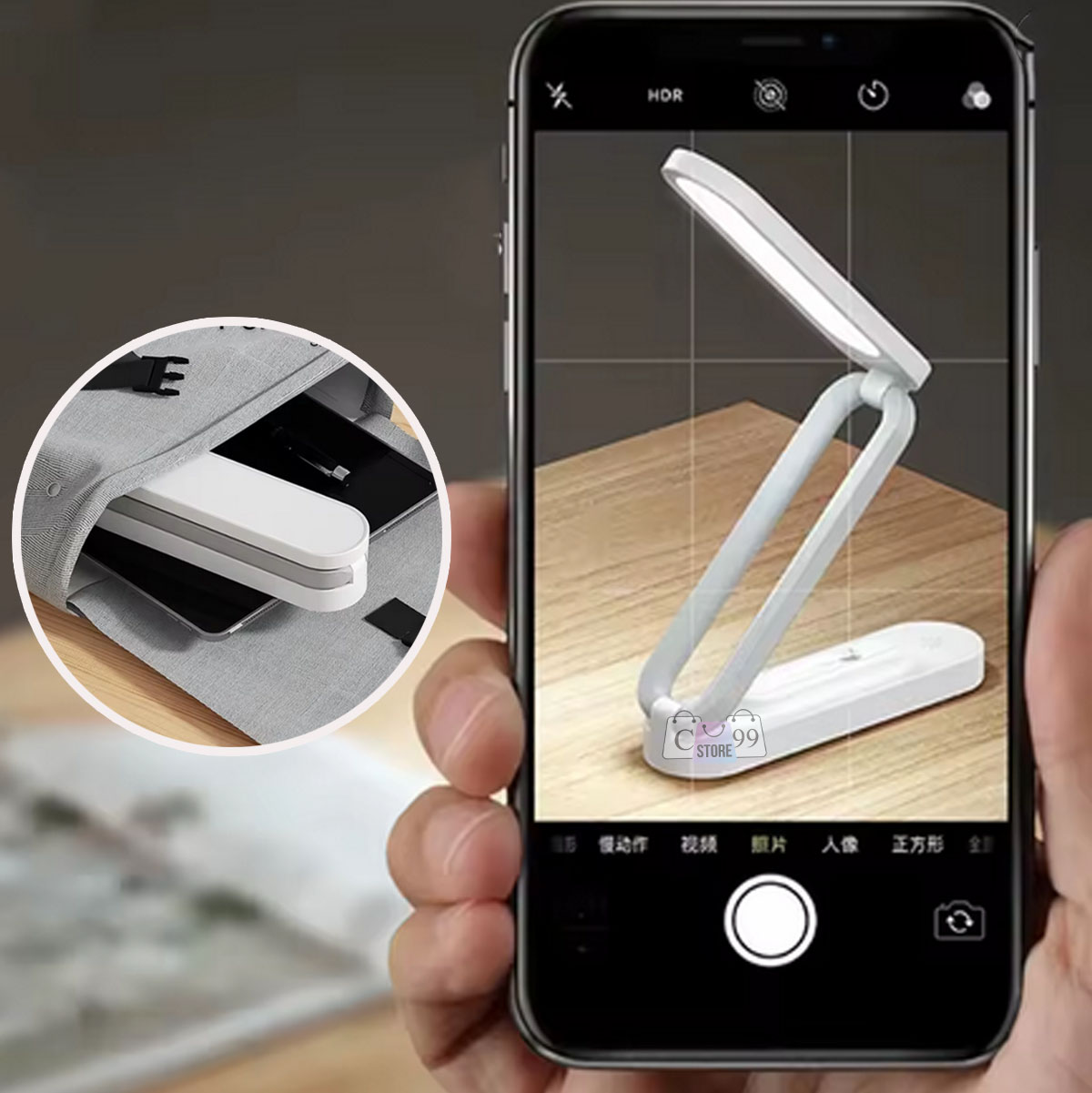 Miniatura 5 de Lampara Plegable De Escritorio Portable